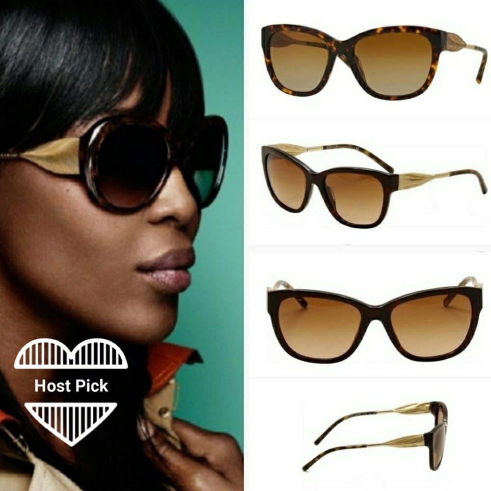 (Burberry} sunglasses ~ dark havana - Picture 2 of 6